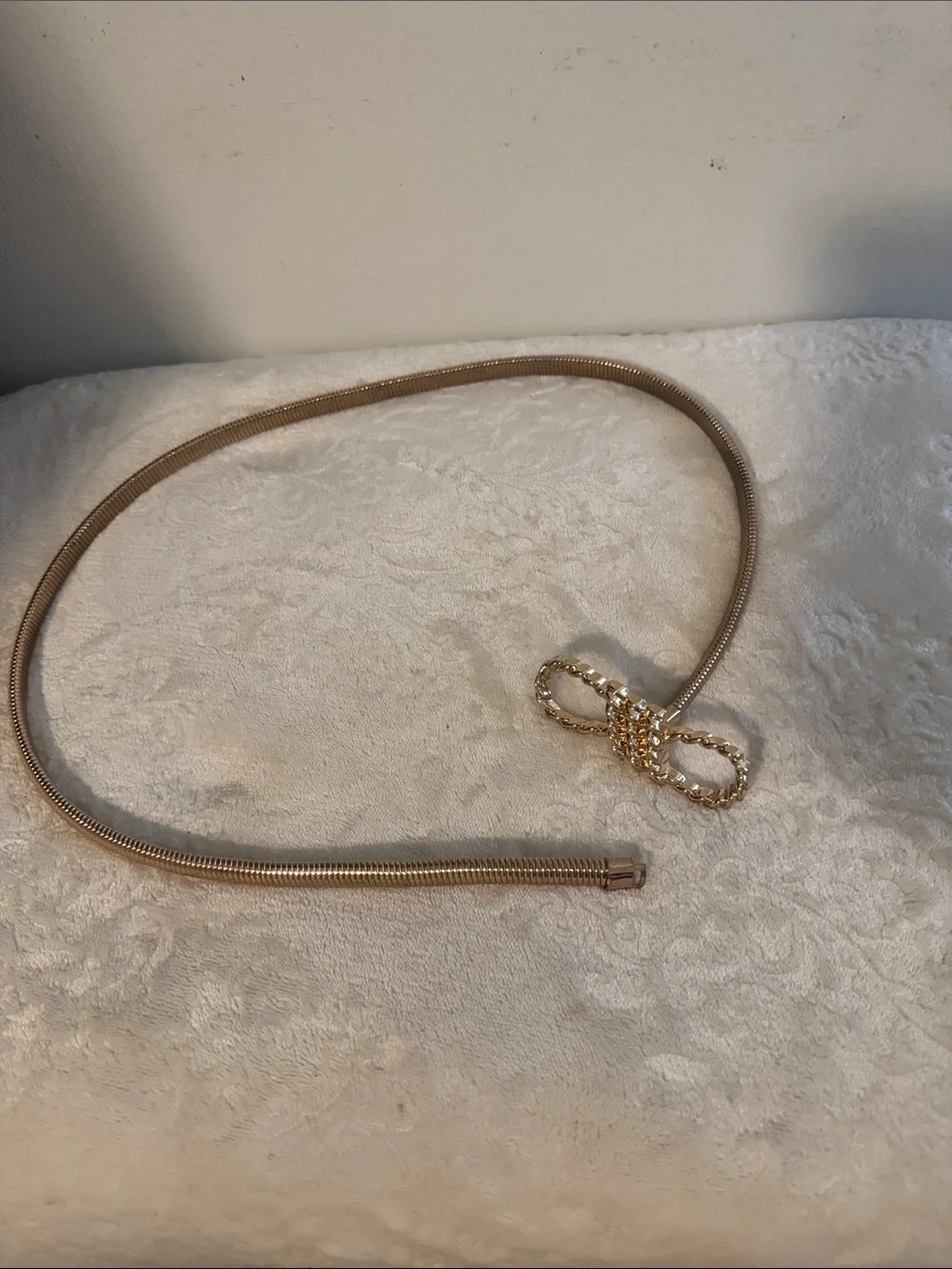 Gold-Tone Chain Snake Belt - Women Accessories